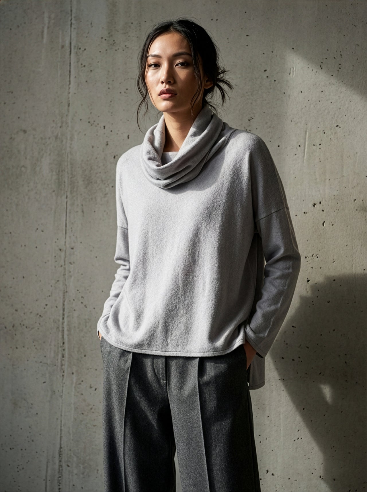 Shirt Kragen "light grey"