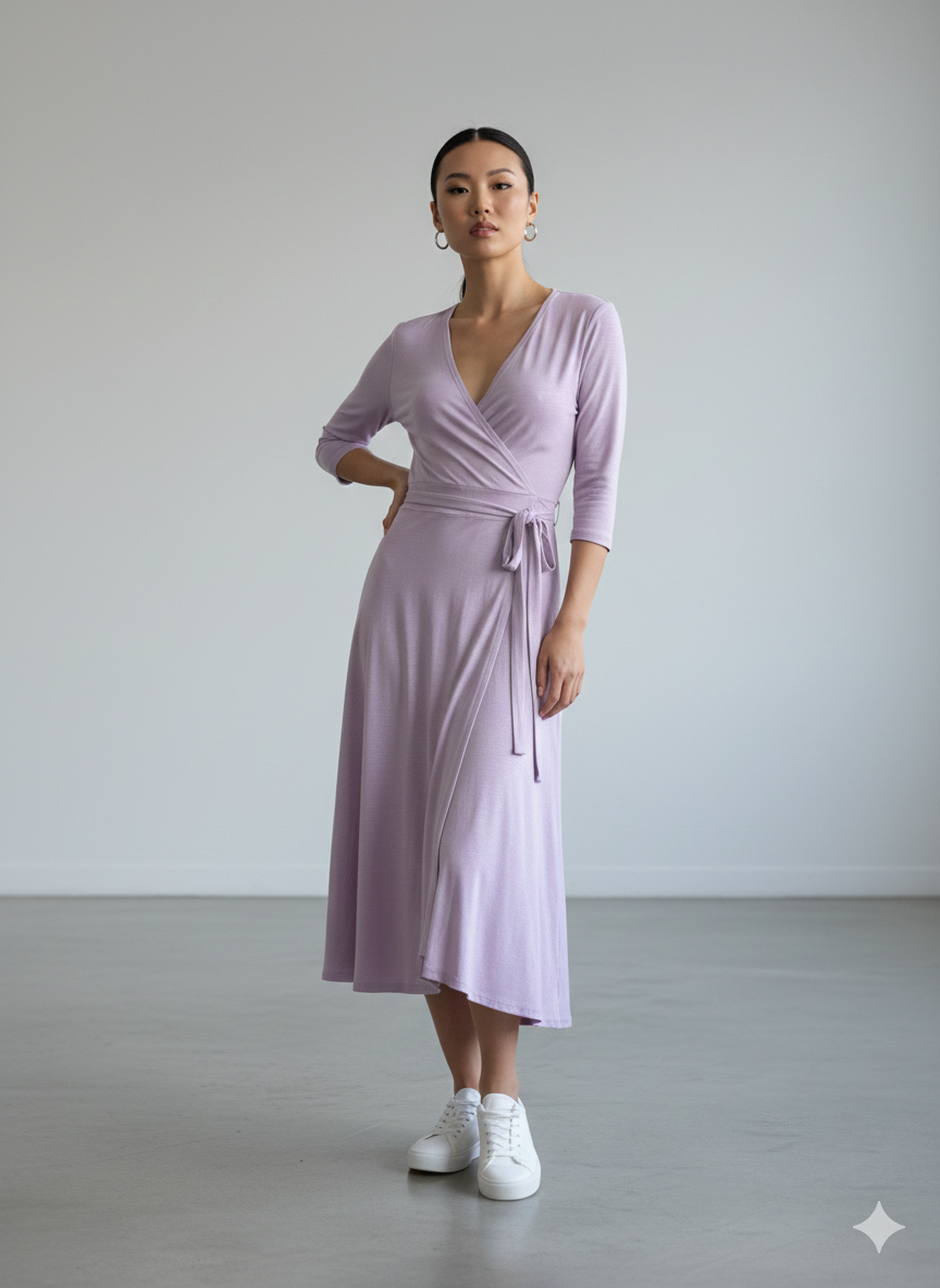 Wickelkleid V-Neck