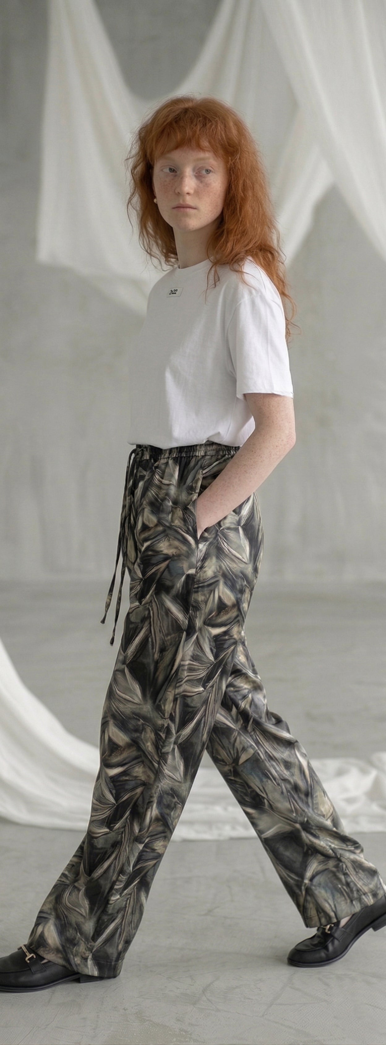 Hose Cupro Print