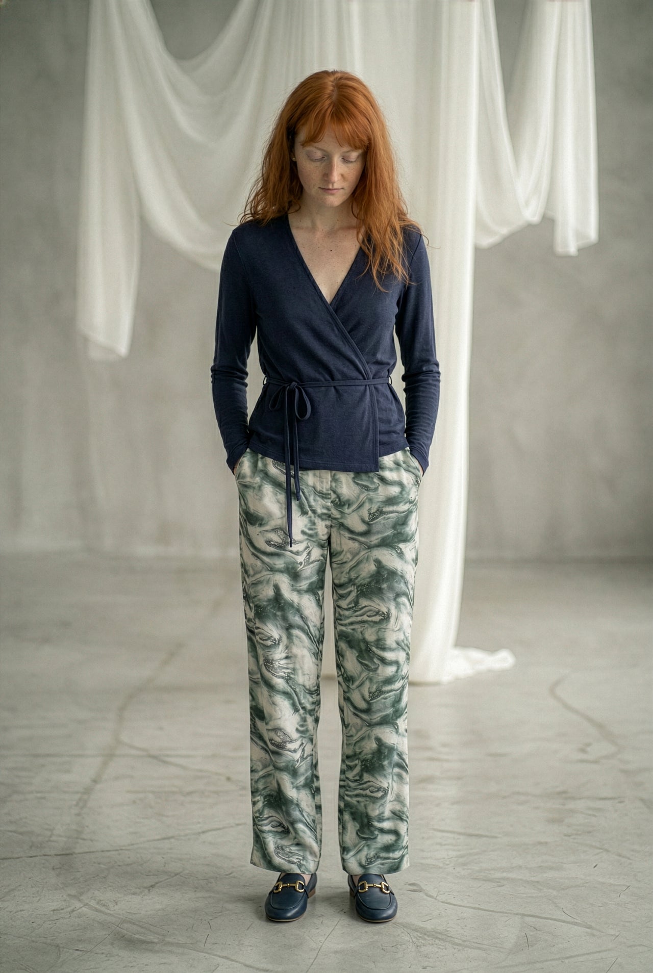 Hose Cupro Print